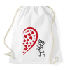 PRINTFASHION Fél szív - fiú - Sportzsák, Tornazsák - Fehér