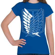 PRINTFASHION Felderítő egység minta (AOT) - Női póló - Királykék