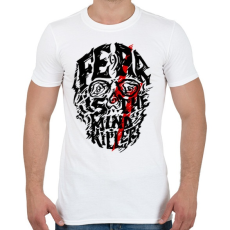 PRINTFASHION Félelem - Férfi póló - Fehér