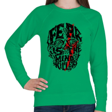 PRINTFASHION Félelem - Női pulóver - Zöld