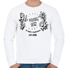 PRINTFASHION Feleség lesz - Férfi pulóver - Fehér