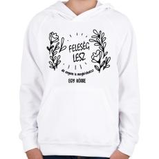 PRINTFASHION Feleség lesz - Gyerek kapucnis pulóver - Fehér