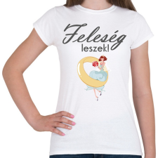 PRINTFASHION Feleség leszek! - Női póló - Fehér női póló