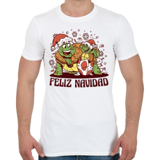 PRINTFASHION Feliz Navidad - Férfi póló - Fehér