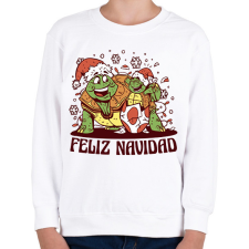 PRINTFASHION Feliz Navidad - Gyerek pulóver - Fehér gyerek pulóver, kardigán