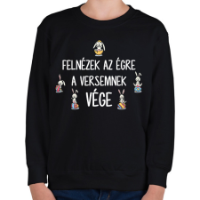 PRINTFASHION Felnézek az égre - Gyerek pulóver - Fekete gyerek pulóver, kardigán