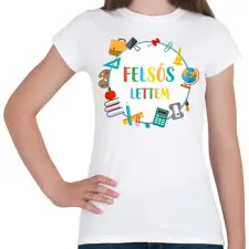 PRINTFASHION Felsős lettem - Női póló - Fehér női póló
