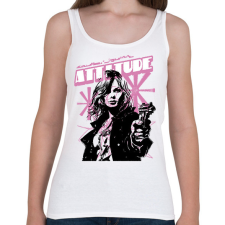 PRINTFASHION Feminista - Női atléta - Fehér női trikó