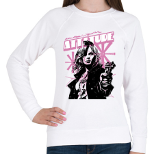 PRINTFASHION Feminista - Női pulóver - Fehér női pulóver, kardigán