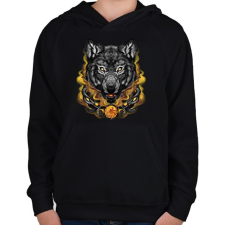 PRINTFASHION FENRIR - Gyerek kapucnis pulóver - Fekete gyerek pulóver, kardigán