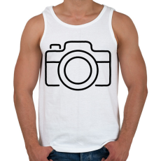 PRINTFASHION fényképezőgép  - Férfi atléta - Fehér