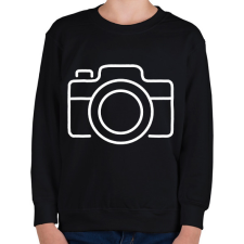 PRINTFASHION fényképezőgép - Gyerek pulóver - Fekete gyerek pulóver, kardigán