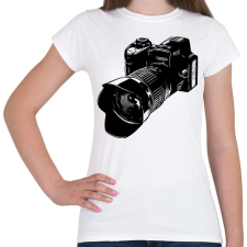 PRINTFASHION Fényképezőgép - Női póló - Fehér női póló