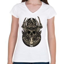 PRINTFASHION Férfi a semmiből...  - Női V-nyakú póló - Fehér női póló