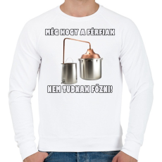 PRINTFASHION Férfi konyha - Férfi pulóver - Fehér