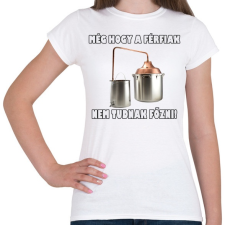 PRINTFASHION Férfi konyha - Női póló - Fehér női póló