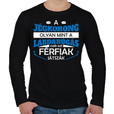 PRINTFASHION Férfiak játszák - Férfi hosszú ujjú póló - Fekete férfi póló