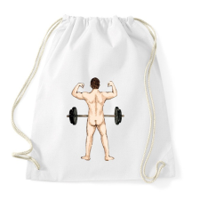 PRINTFASHION Férfiasság - Sportzsák, Tornazsák - Fehér tornazsák