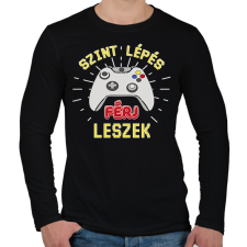 PRINTFASHION Férj leszek - Férfi hosszú ujjú póló - Fekete férfi pulóver, kardigán