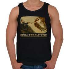 PRINTFASHION Férj teremtése - Férfi atléta - Fekete atléta, trikó