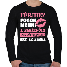 PRINTFASHION Férjhez fogok menni.. - Férfi hosszú ujjú póló - Fekete