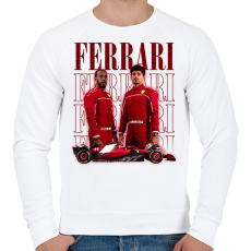 PRINTFASHION Ferrari 2025 Forma1 - Férfi pulóver - Fehér