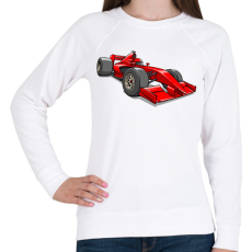 PRINTFASHION Ferrari F1 - Női pulóver - Fehér