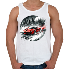 PRINTFASHION Ferrari - Férfi atléta - Fehér