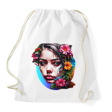 PRINTFASHION Festékes lány - Sportzsák, Tornazsák - Fehér tornazsák