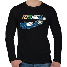 PRINTFASHION festeNIKEll - Férfi hosszú ujjú póló - Fekete