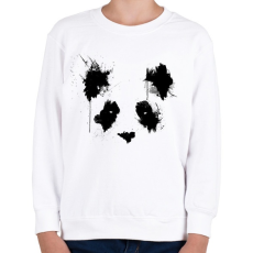 PRINTFASHION Festett panda - Gyerek pulóver - Fehér