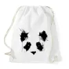 PRINTFASHION Festett panda - Sportzsák, Tornazsák - Fehér