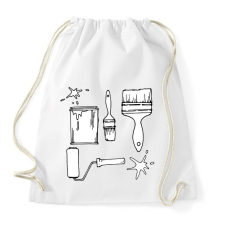PRINTFASHION Festő ecsetek - Sportzsák, Tornazsák - Fehér tornazsák