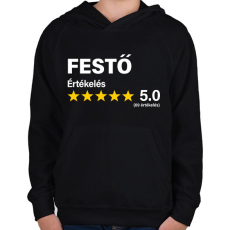 PRINTFASHION Festő Értékelés ***** 5.0 (69 értékelés) - Gyerek kapucnis pulóver - Fekete