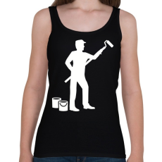 PRINTFASHION Festő mester - Női atléta - Fekete