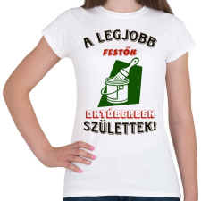 PRINTFASHION Festő szülinap színes - Női póló - Fehér női póló