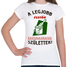 PRINTFASHION Festő szülinap színes - Női póló - Fehér női póló