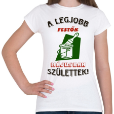 PRINTFASHION Festő szülinapja május színes - Női póló - Fehér női póló