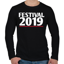 PRINTFASHION Fesztivál 2019 - Férfi hosszú ujjú póló - Fekete férfi póló