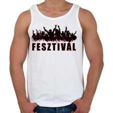 PRINTFASHION Fesztivál - Férfi atléta - Fehér atléta, trikó