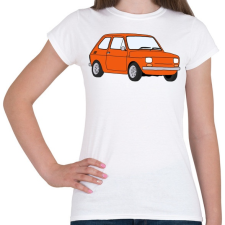 PRINTFASHION Fiat Polski - Női póló - Fehér női póló