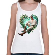 PRINTFASHION Fiatal szerelmes férfi népviseletben - Női atléta - Fehér női trikó