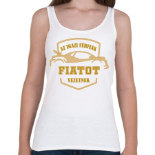 PRINTFASHION Fiatos sofőr - Női atléta - Fehér női trikó