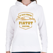 PRINTFASHION Fiatos sofőr - Női kapucnis pulóver - Fehér női pulóver, kardigán