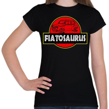 PRINTFASHION Fiatosaurus - Női póló - Fekete női póló
