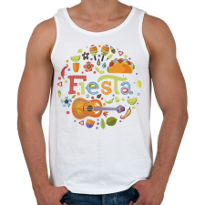 PRINTFASHION Fiesta -Mexico - Férfi atléta - Fehér atléta, trikó