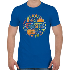 PRINTFASHION Fiesta -Mexico - Férfi póló - Királykék férfi póló