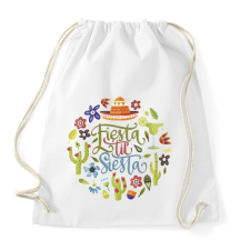 PRINTFASHION Fiesta & Siesta - Sportzsák, Tornazsák - Fehér tornazsák