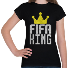 PRINTFASHION Fifa King - Női póló - Fekete női póló