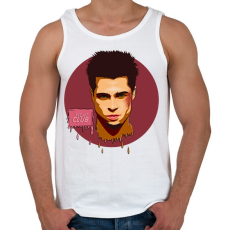 PRINTFASHION fight club - Férfi atléta - Fehér